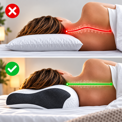 Oreiller Ergonomique SNOPELIA™ – Confort & Soutien